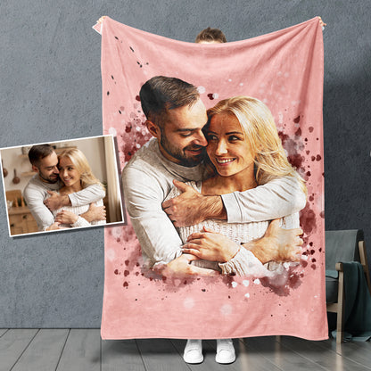 POC™ Personalized Couple Fleece Blanket