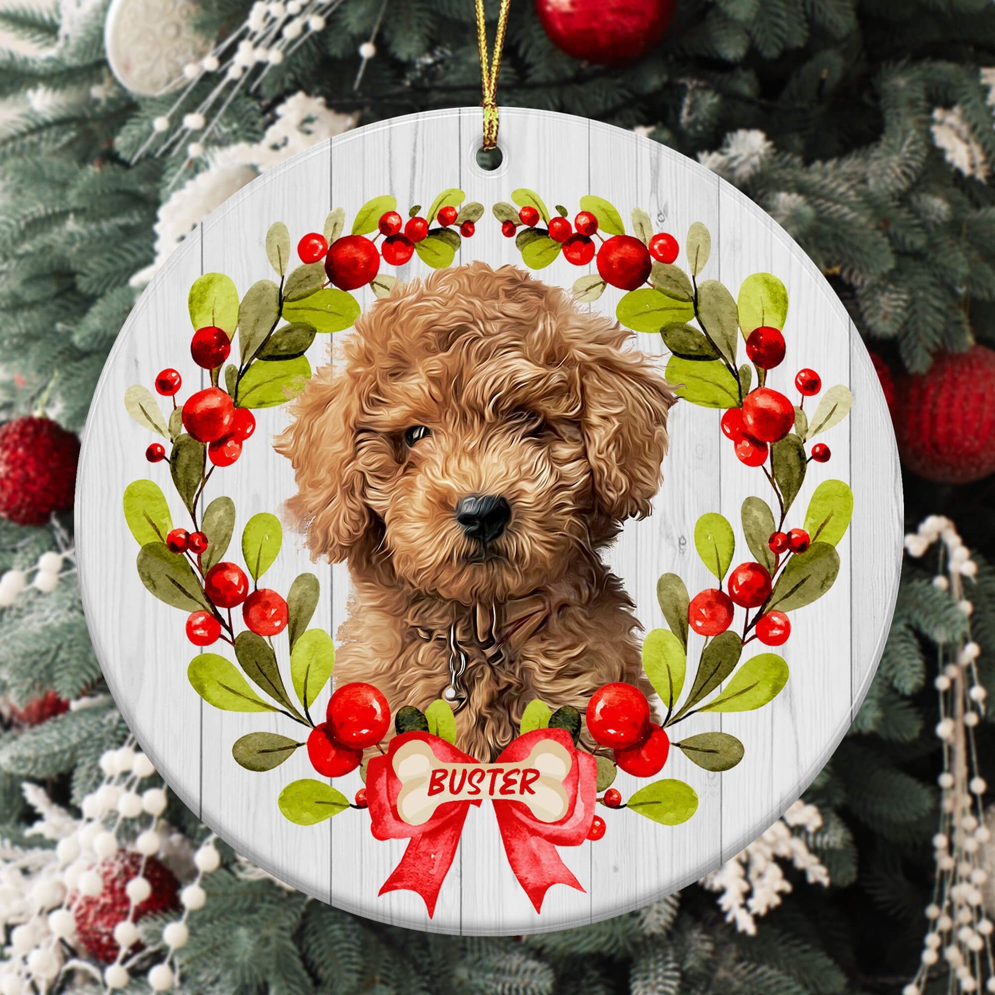 Personalised Christmas Pet Ornaments - Pet on Canvas