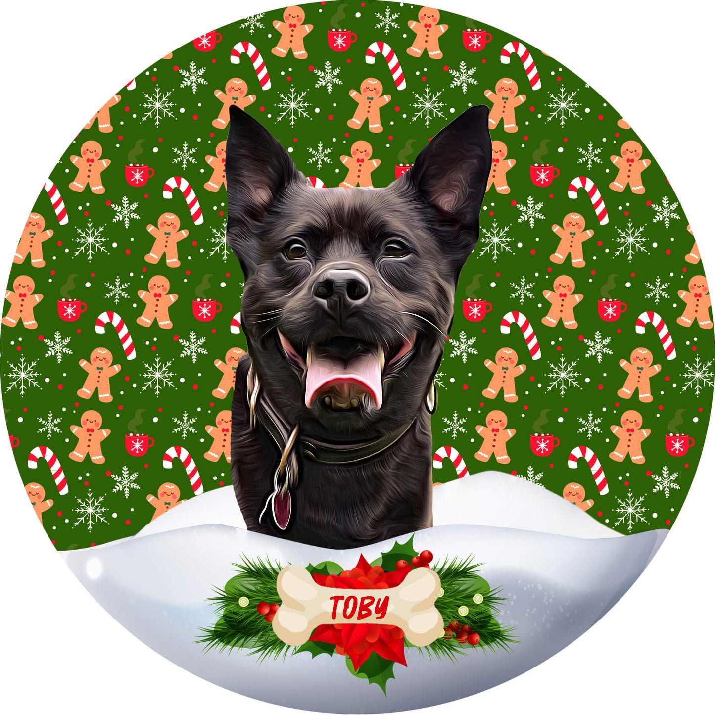 Personalised Christmas Pet Ornaments - Pet on Canvas