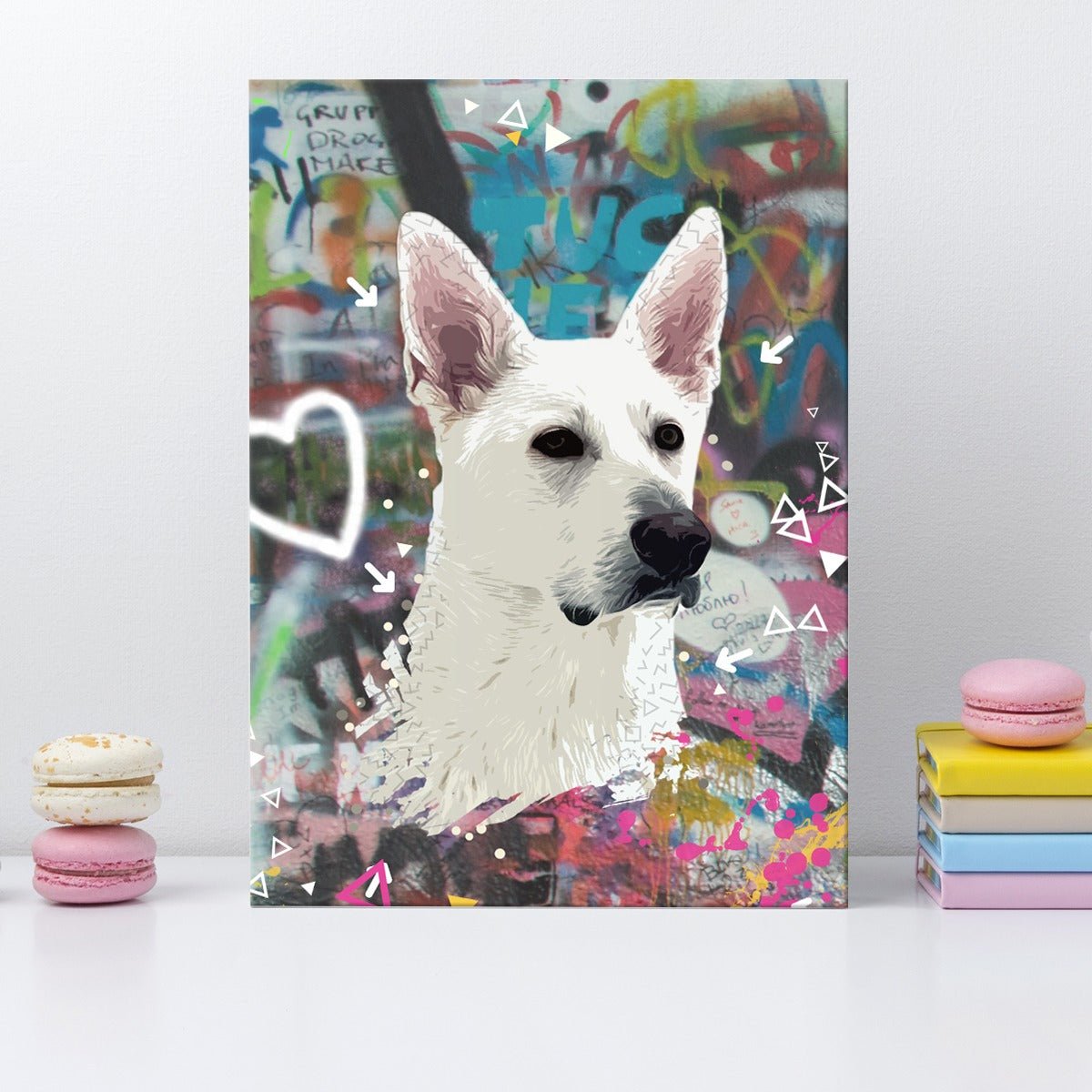 Personalized Pet Art - Graffiti Style - Pet on Canvas