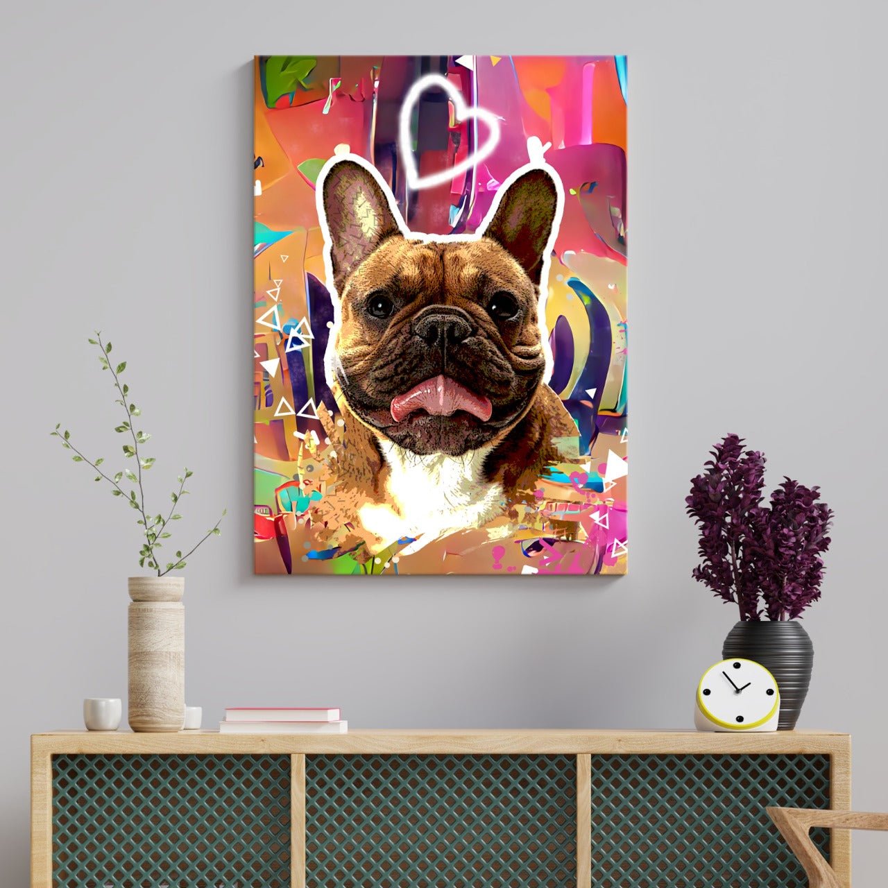 Personalized Pet Art - Graffiti Style - Pet on Canvas