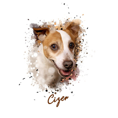 POC Digital File - Personalized Pet Portrait - Pet on Canvas