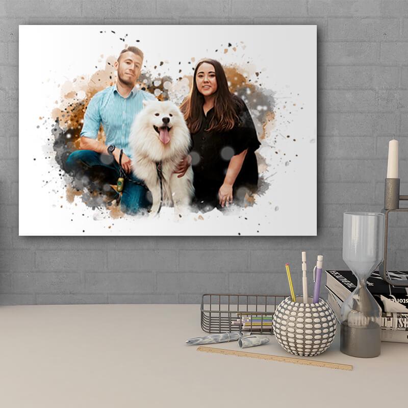 POC™ Personalized Family & Couple Portrait - Pet on Canvas